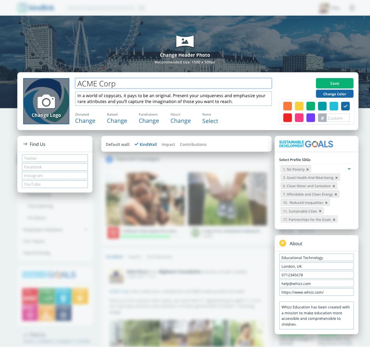 Corporate Responsibility Customizable & Extensible