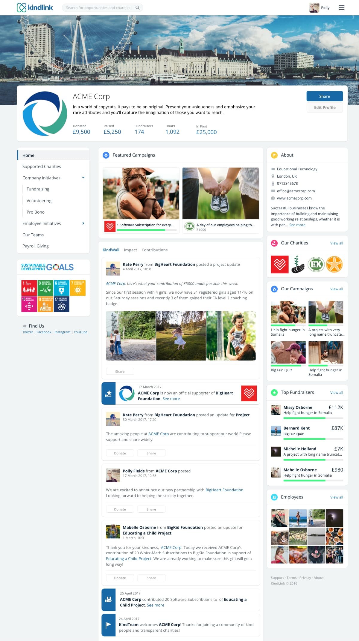 Corporate Responsibility Platform Home